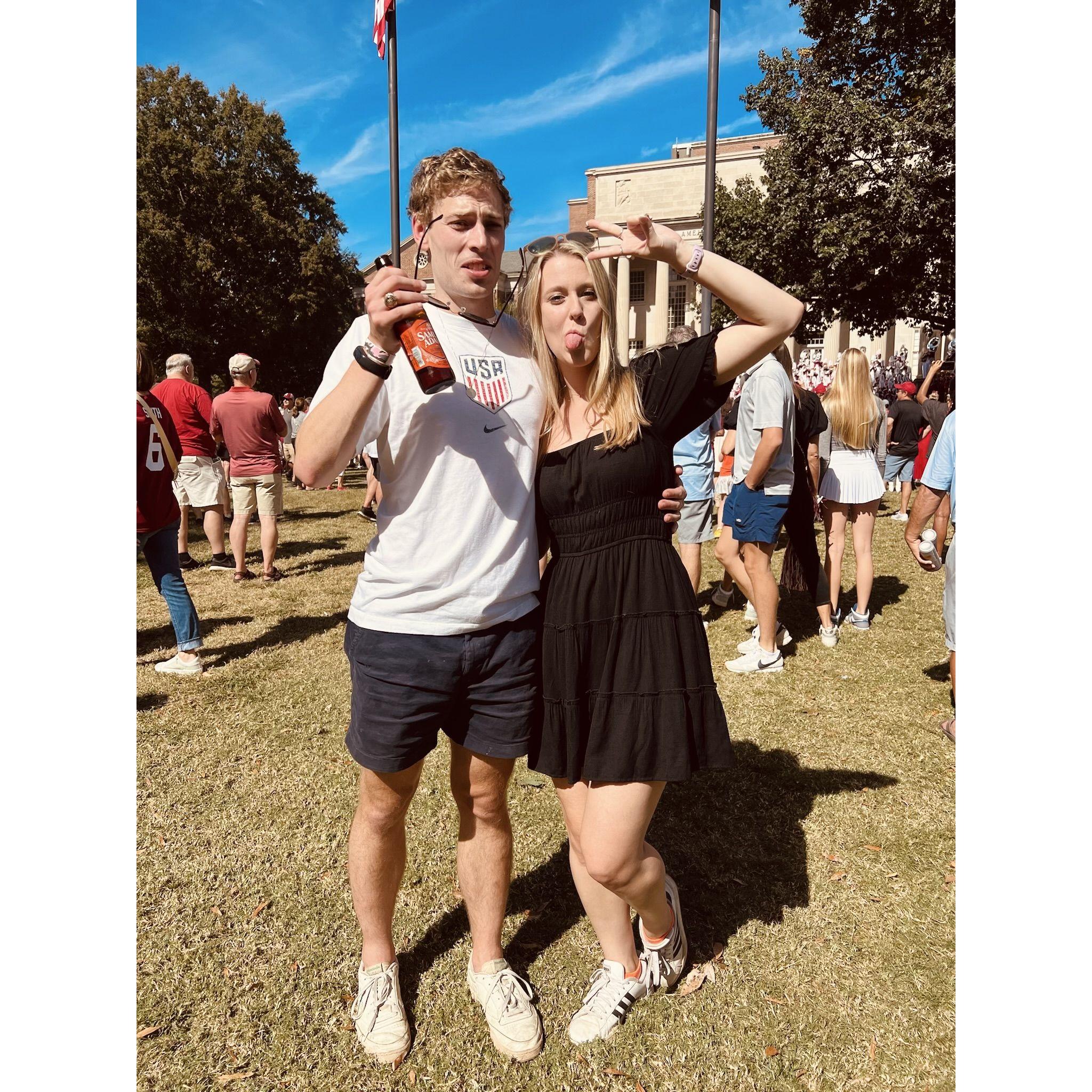 In enemy territory at our first Alabama Game October 2023