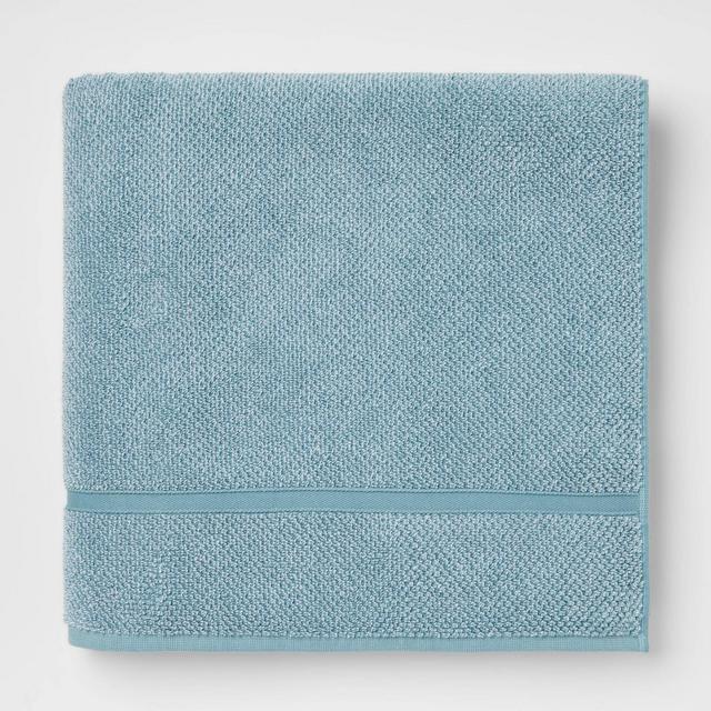 Performance Texture Bath Sheet Aqua - Threshold™