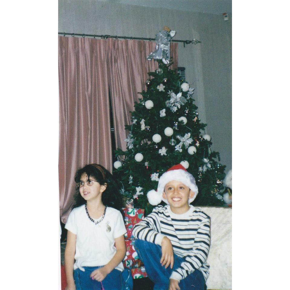 This was probably our first Christmas together!