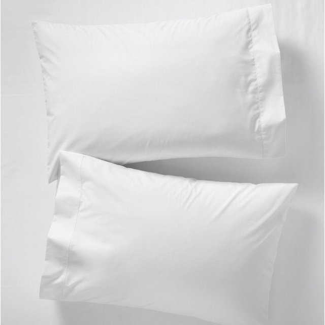 280-Thread-Count Pima Cotton Percale Pillowcases, Set of Two