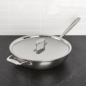 All Clad - All-Clad ® d5 ® Brushed Stainless Steel Weekday Pan with Lid