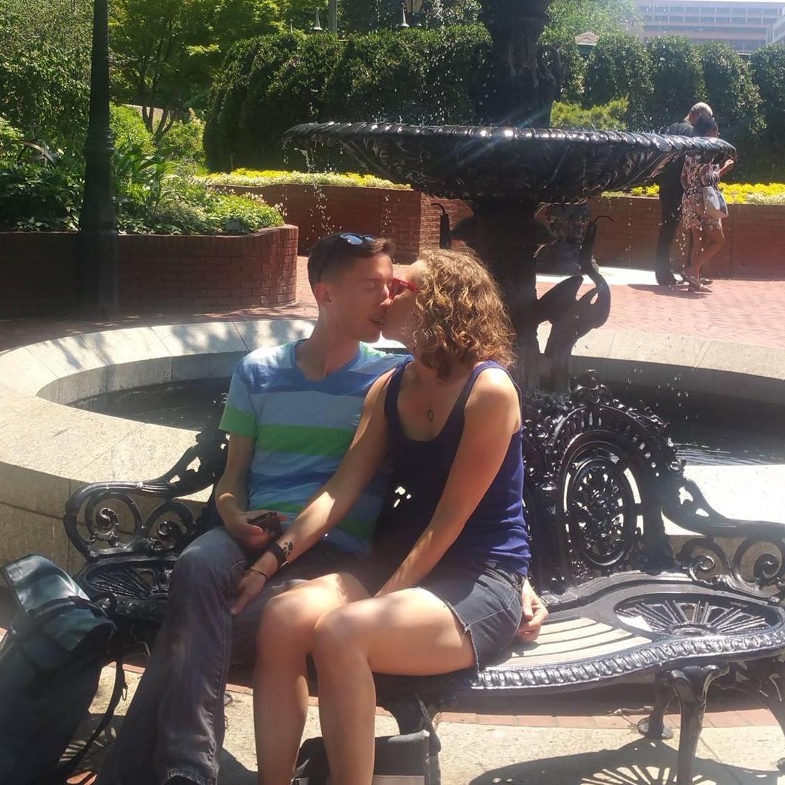 Creepy kiss photo!