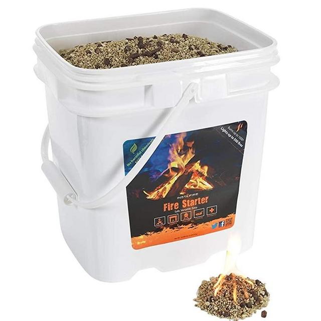 InstaFire Granulated Fire Starter, All Natural, Eco-Friendly, Lights Fires in Any Weather, Awarded 2017 Fire Starter Of The Year