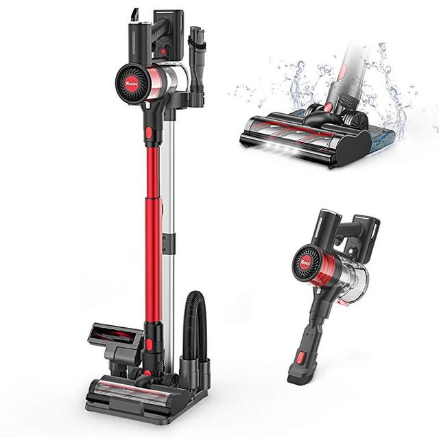 Cordless Vacuum, Lightweight Vacuum Cleaner and Mop, 5 in 1 Stick Handheld Vacuum with Floor Stand, Powerful Suction for Household Multi-Flooring Deep Clean