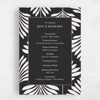 Black Wedding Program - Mantova