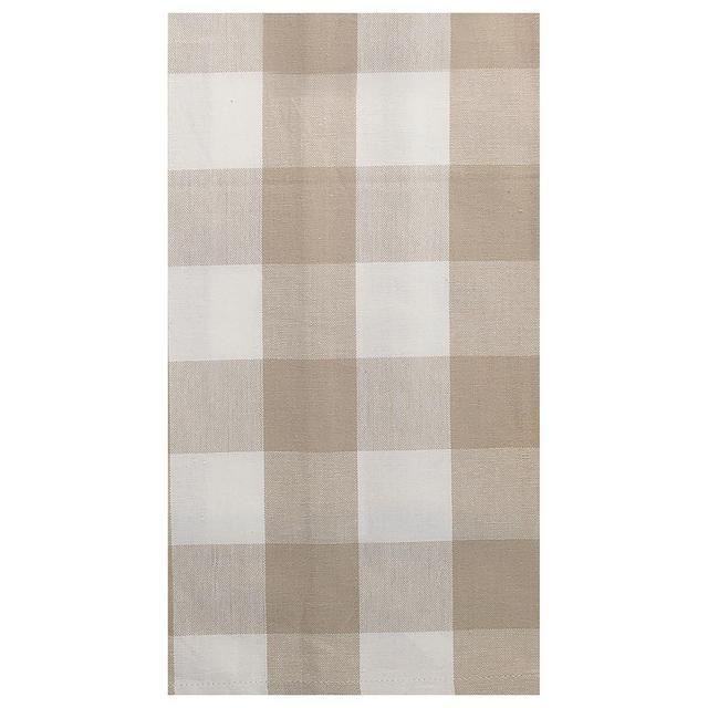 C&F Home Franklin Sandstone Woven Plaid Woven Cotton Kitchen Towel