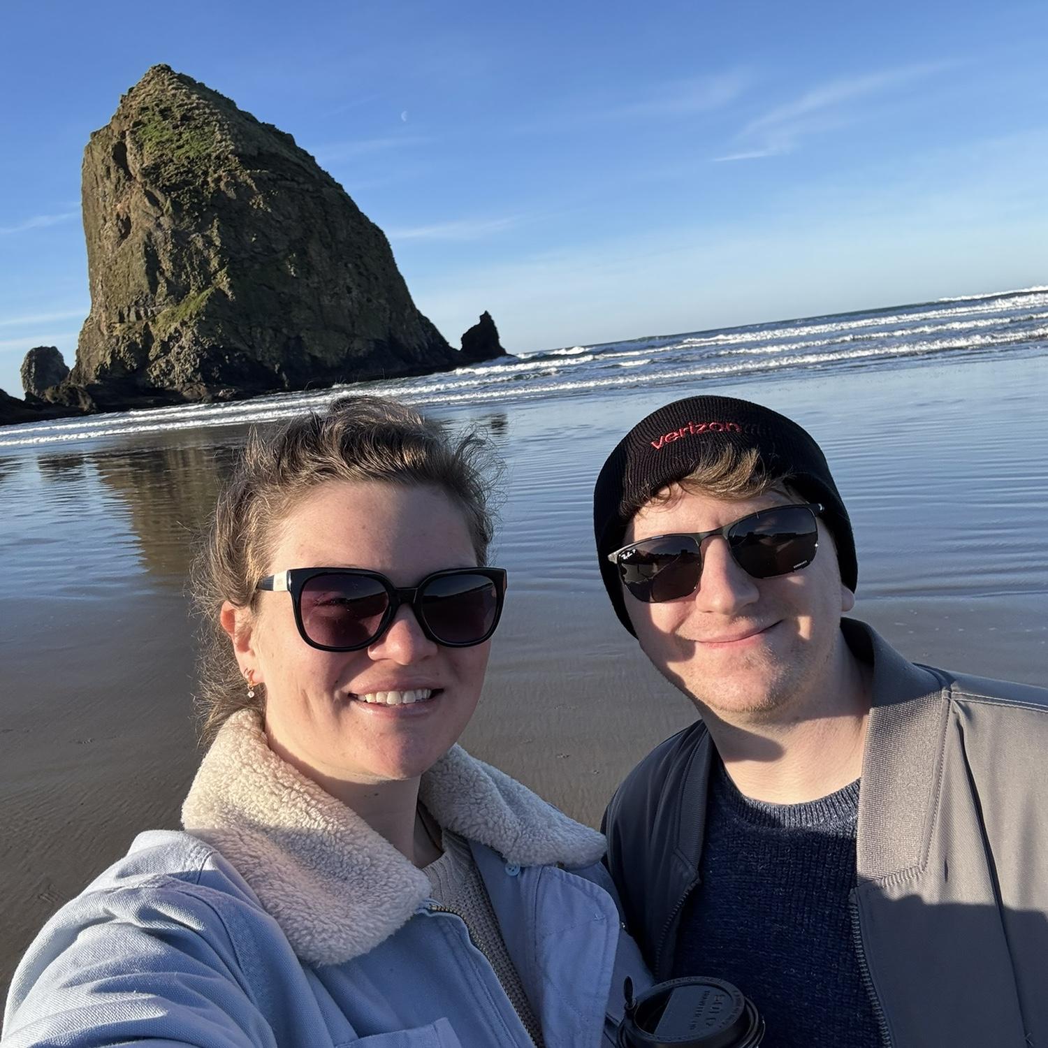 4 year anniversary trip to Cannon Beach in January 2025