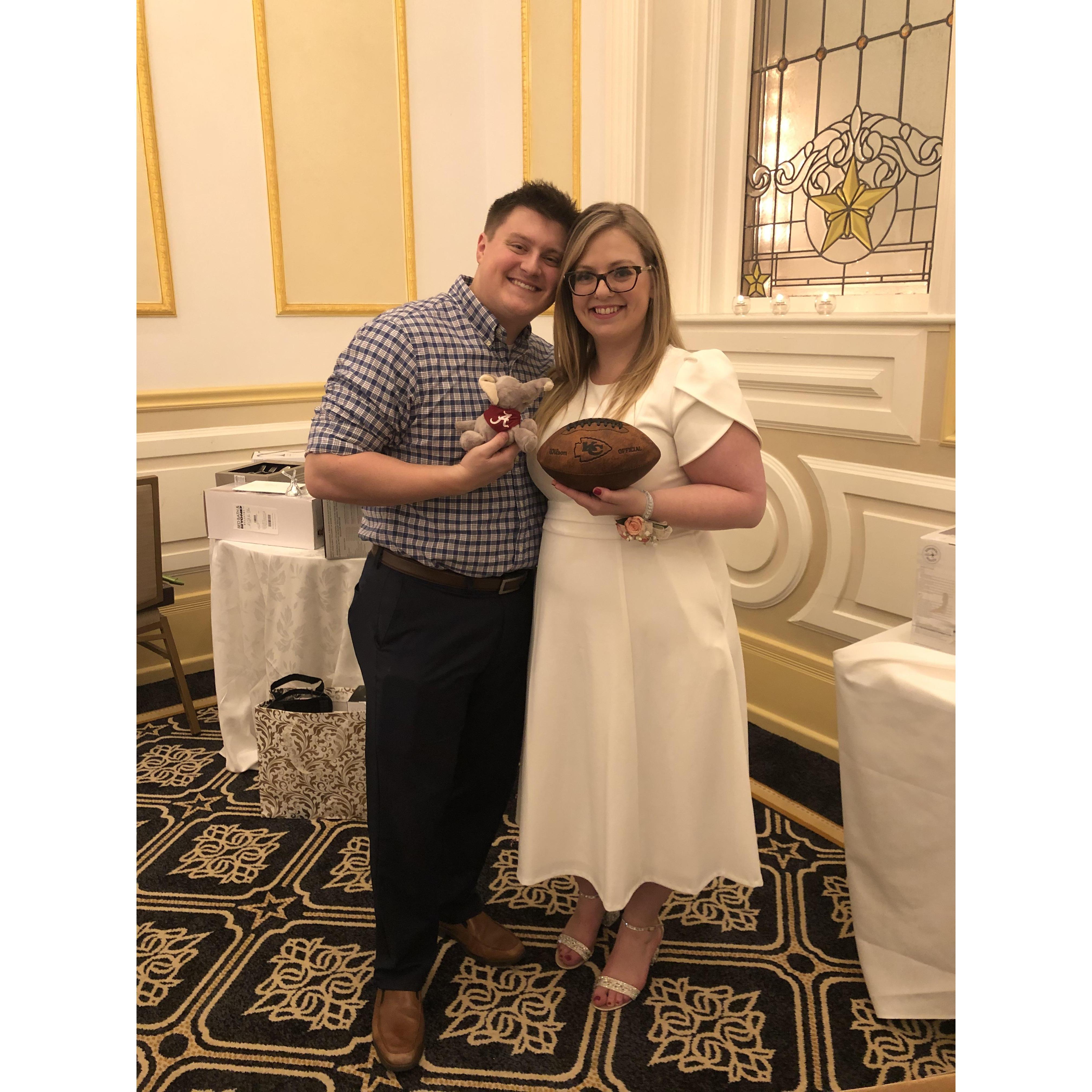 Our last event before the pandemic shutdown everything - my bridal shower at the Driskill in downtown Austin