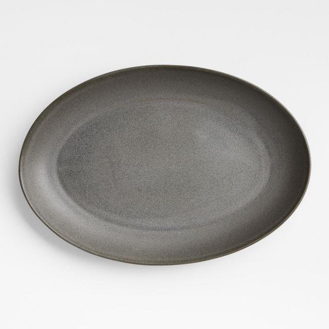 Craft Charcoal Medium Oval Platter