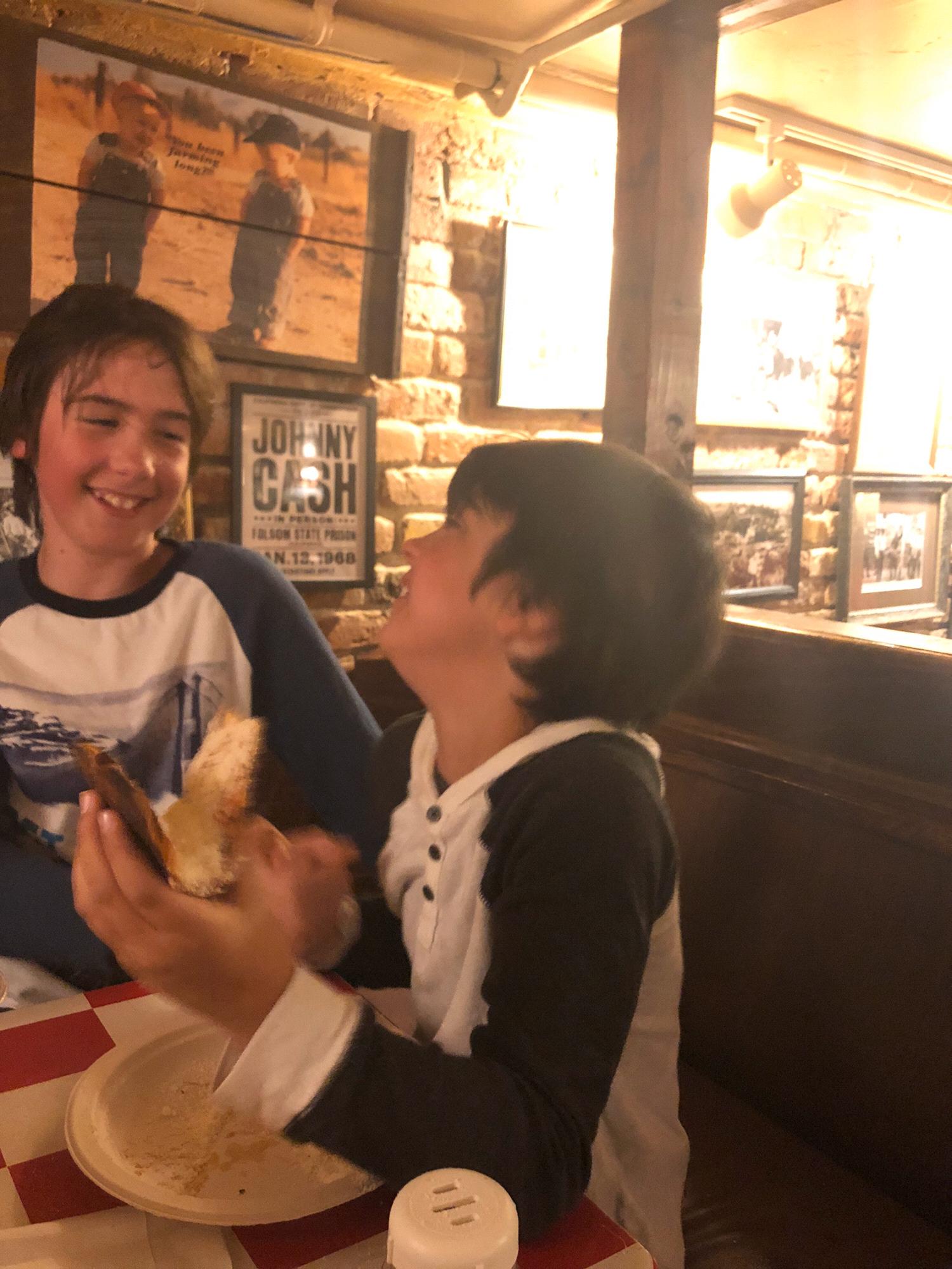 Dinner on the way home from Tahoe