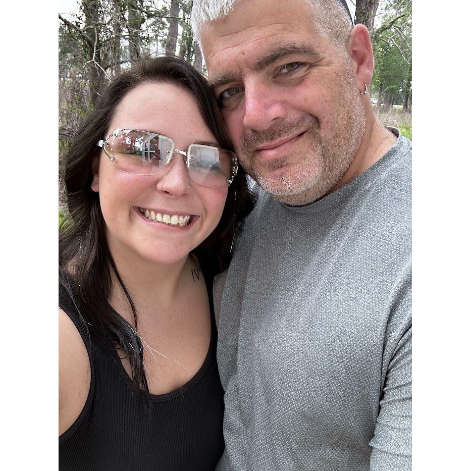 Soaking up the warm weather together