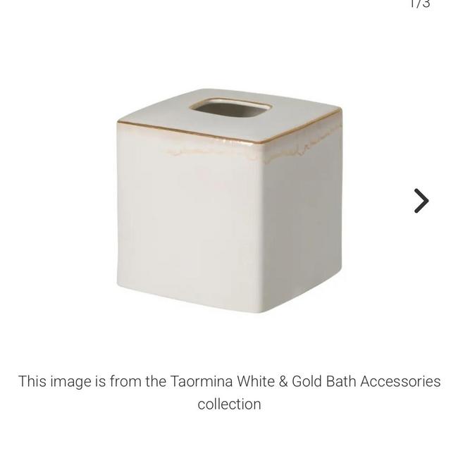 Casfina Taormina Stoneware Tissue Box
