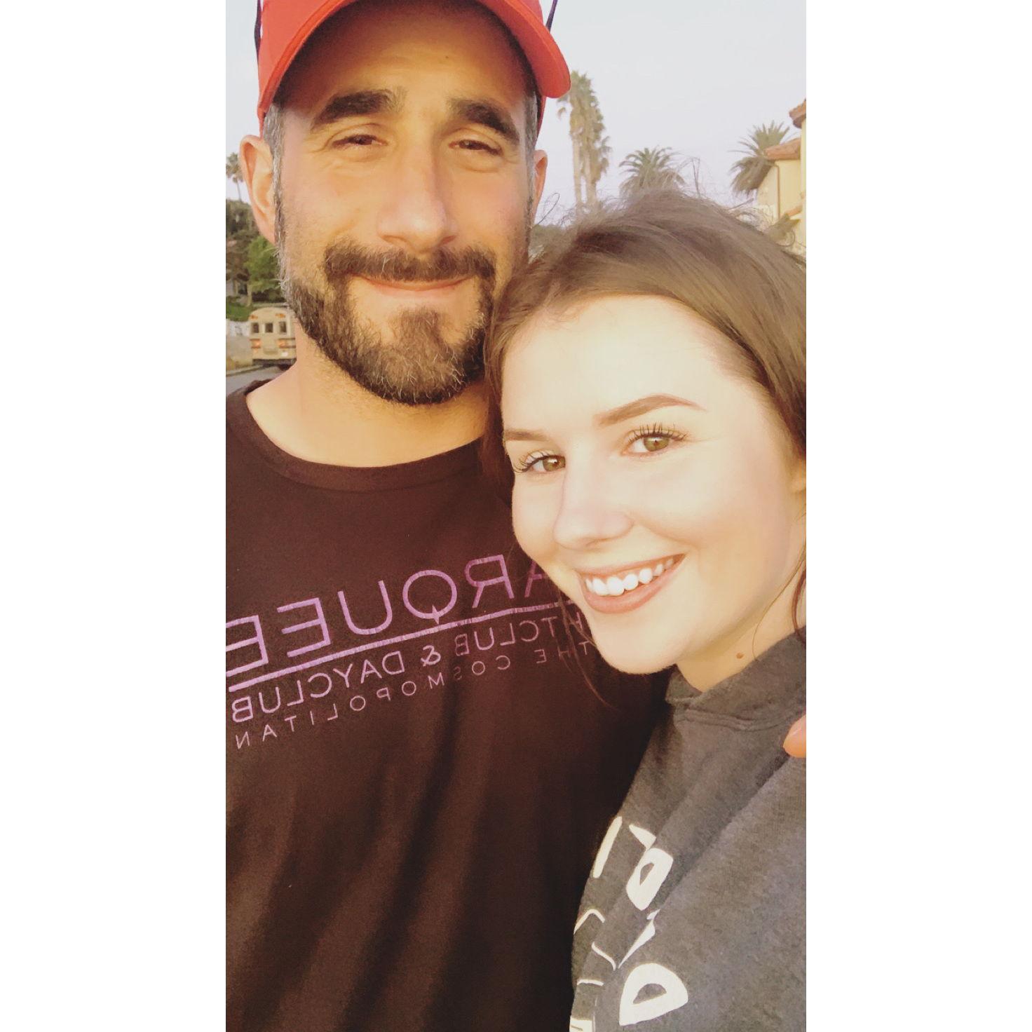 Our first of many trips together to San Diego.