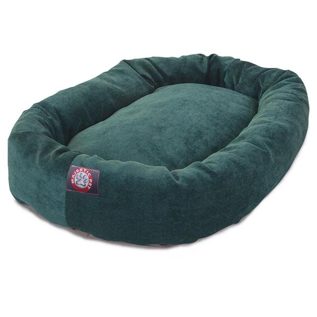 Majestic Pet Villa Bagel Dog Bed - Marine Green - X-Large