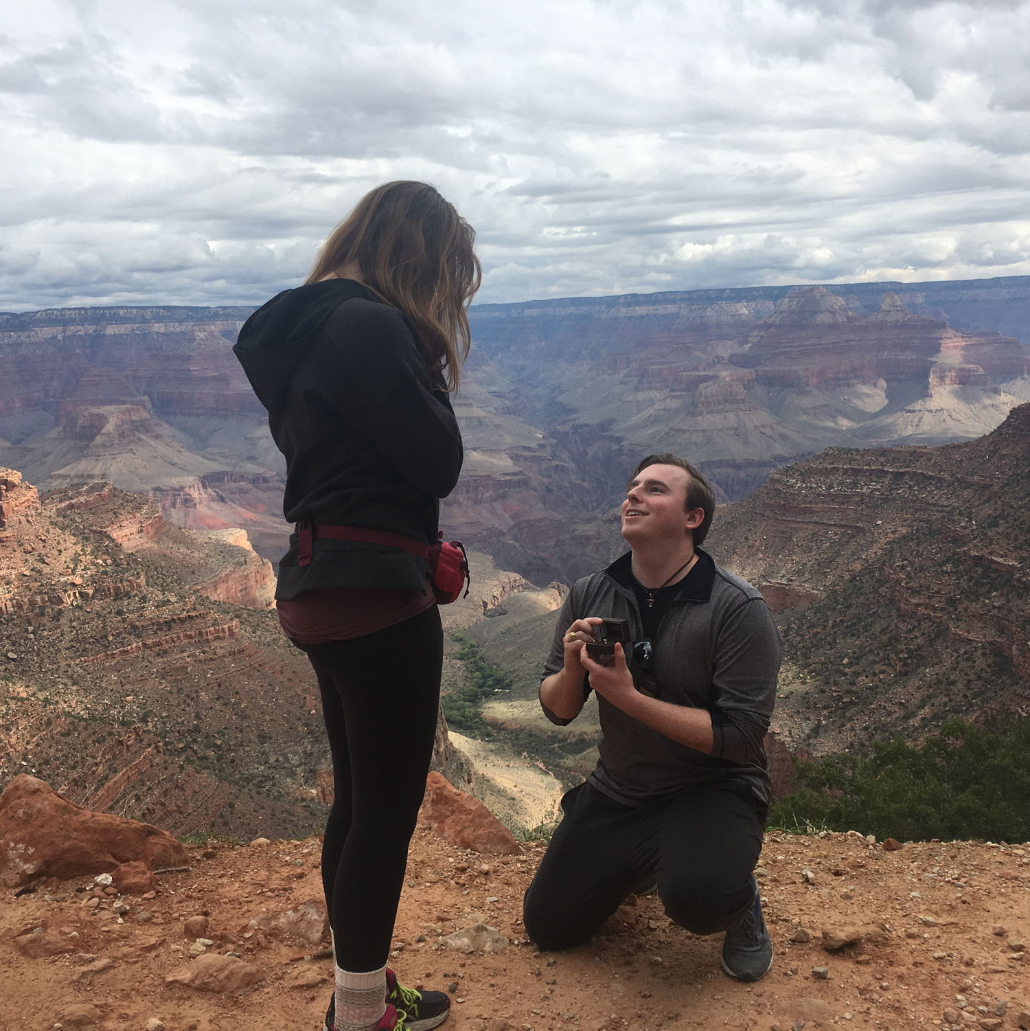 At the Grand Canyon where Austin Proposed!