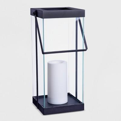 14" Metal Battery Operated Outdoor Lantern Black - Project 62&#153;