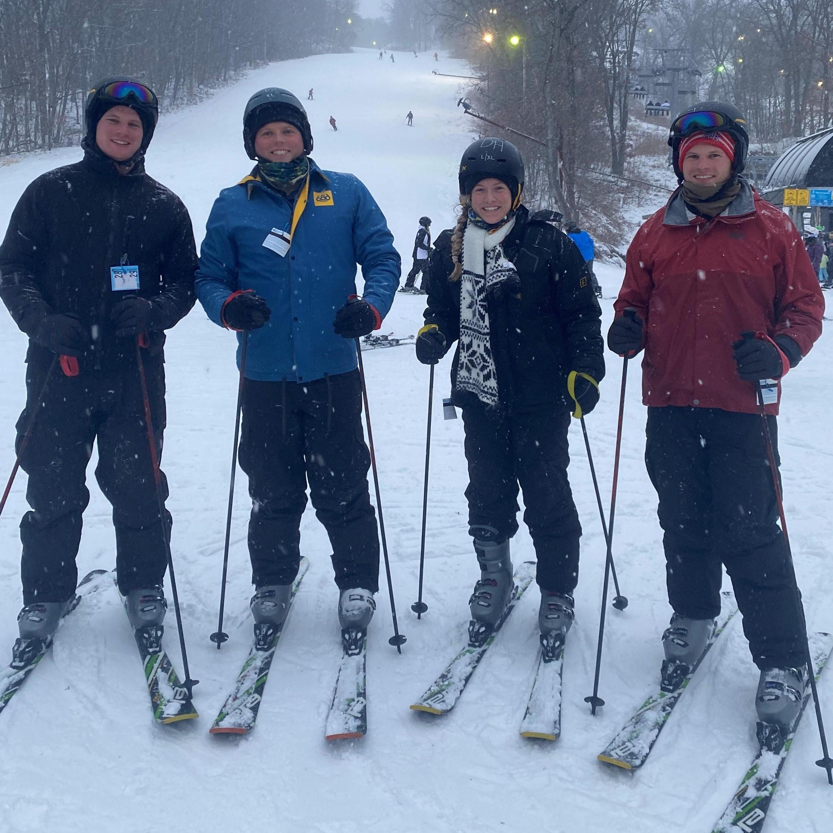 This is when we went skiing with James' brothers, Timothy and Thomas, in Wisconsin during Christmas of 2020.