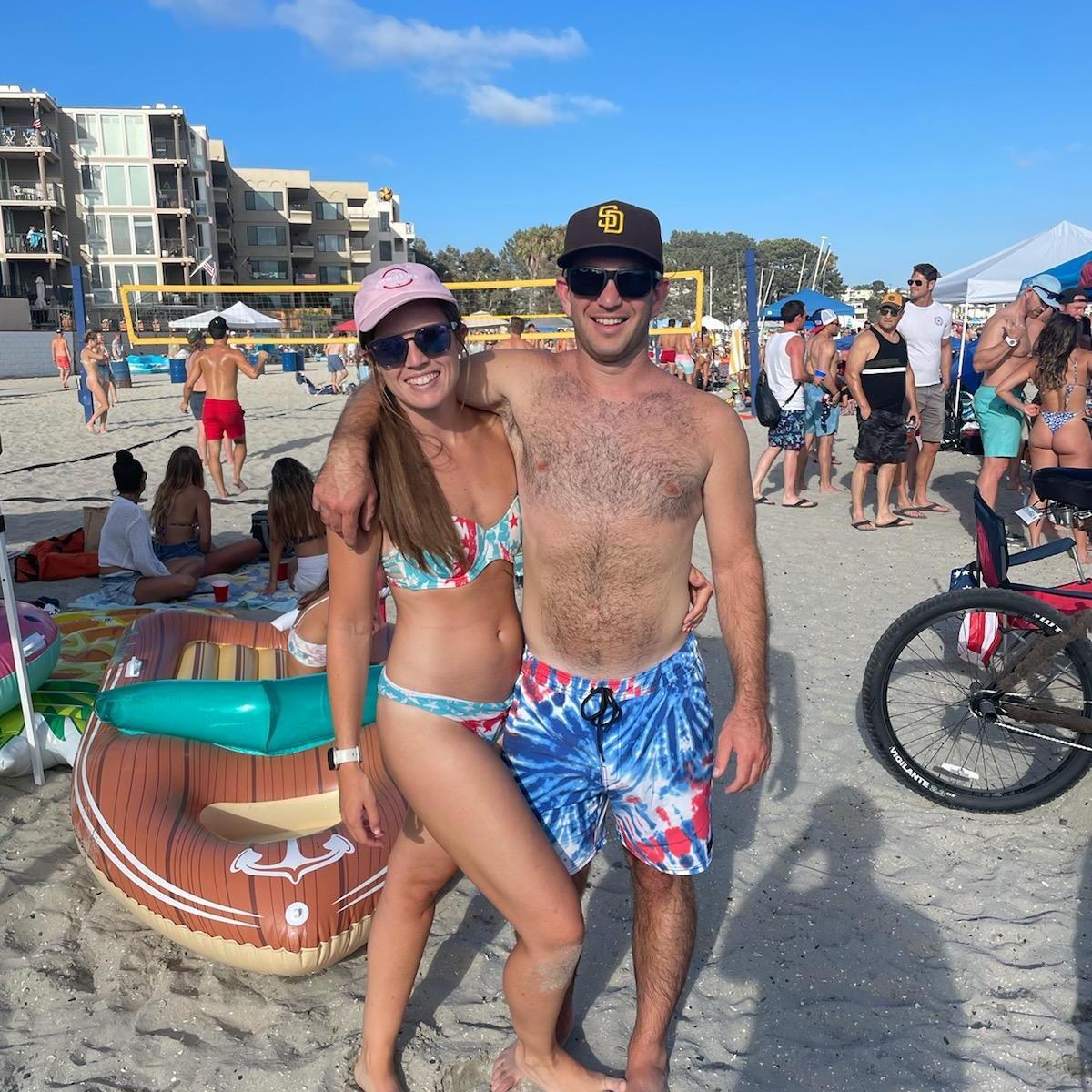 Our first July 4th together, one of Granddad Neal's favorite photos of us