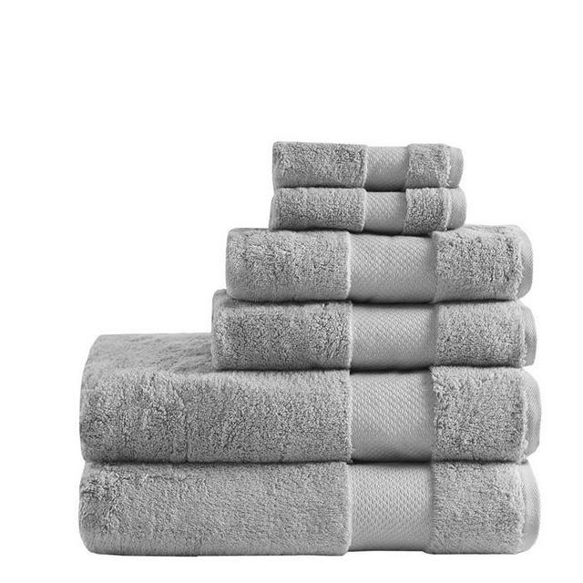 Signature 100% Turkish Cotton 6-Pc. Towel Set in Silver