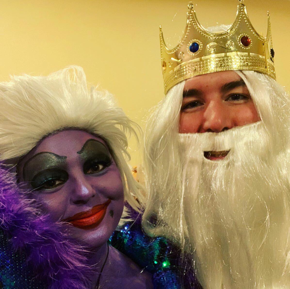 Ursula and King Triton 🐙🧜🏻‍♂️