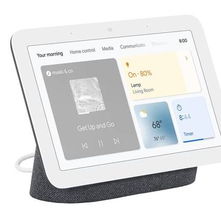 Nest Hub 7” Smart Touchscreen Display with Google Assistant (2nd Gen) - Charcoal