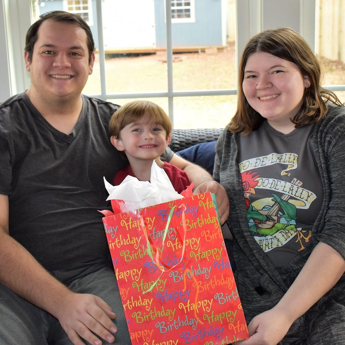 Kaitlyn with her brothers