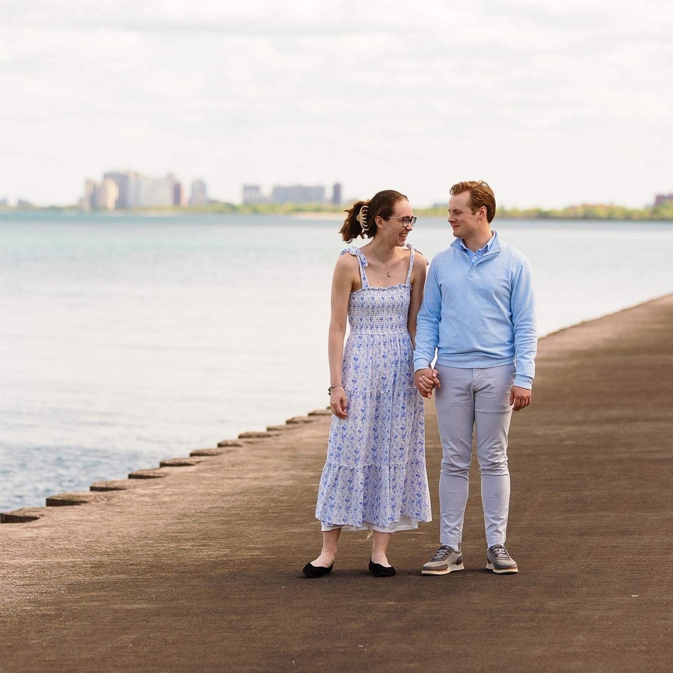 One of the beautiful engagement photos Sean's Aunt Tracy took of the couple after the proposal.