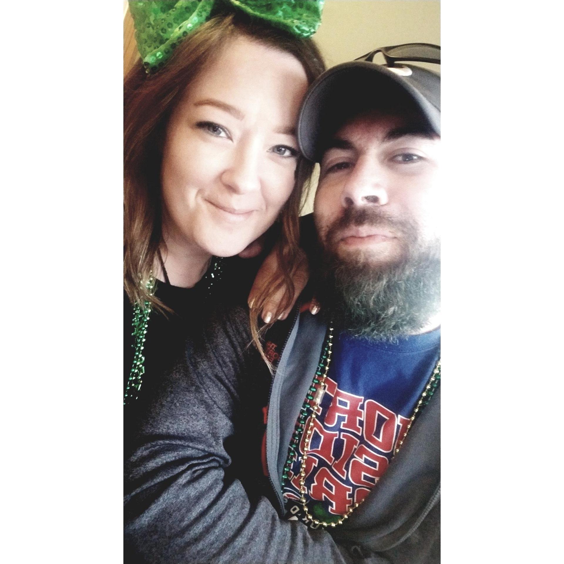 Our first St. Patricks day together.