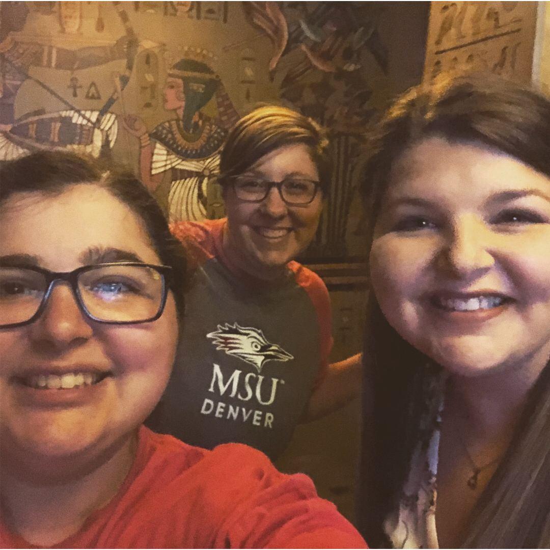 Emmie: Maureen and Kristen visited me in Omaha for my birthday during internship. Maureen hates escape rooms but she did one for me!
