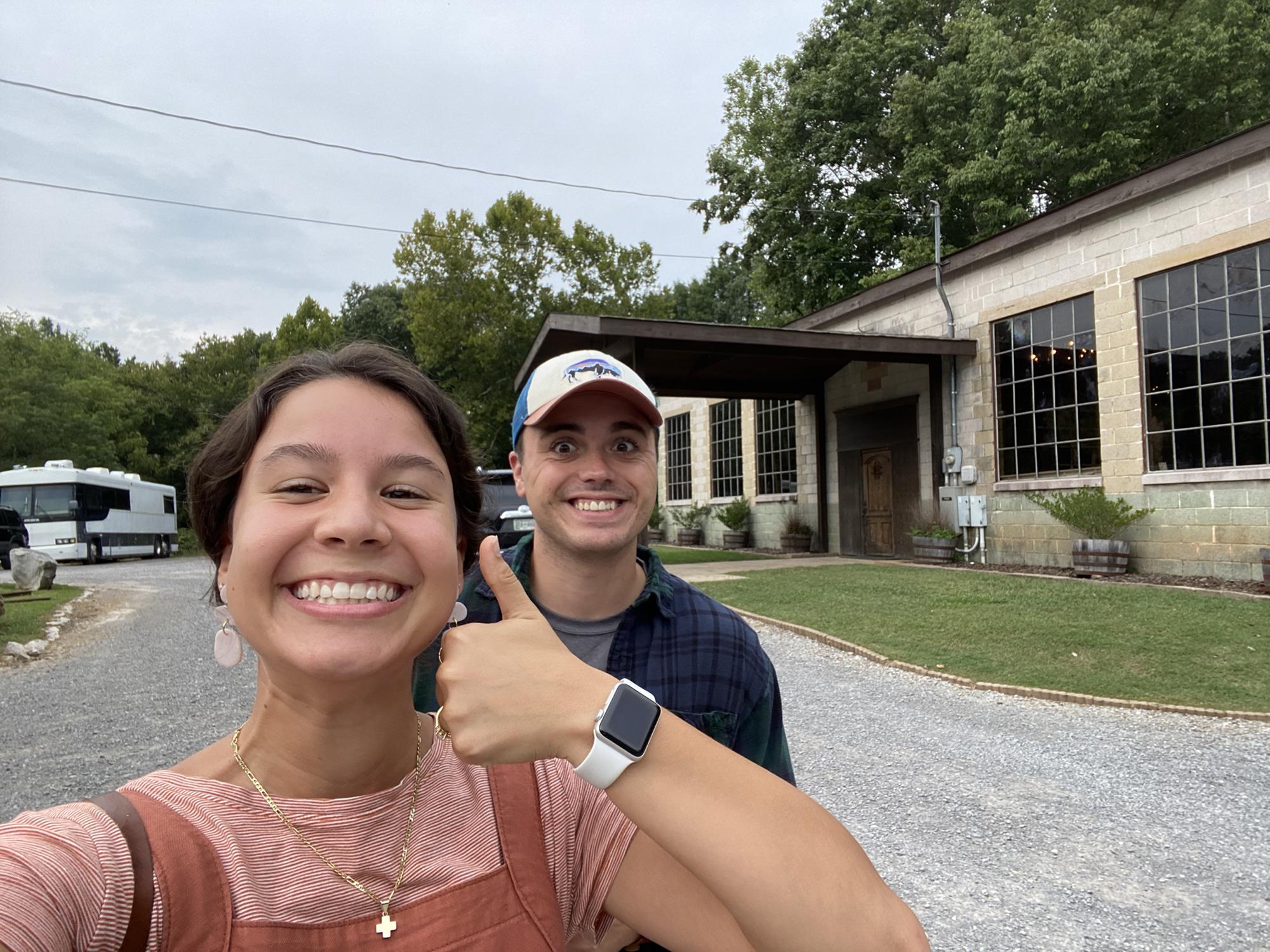 Booked our wedding venue in this pic!! Lots of emotions