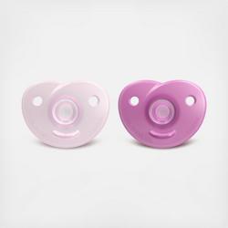 Philips Avent Soothie Heart Pacifier, 0-3 months, Set of 2