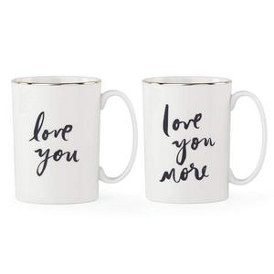 Lenox - Kate Spade New York Bridal Party Love You and Love You More Mugs, Set of 2