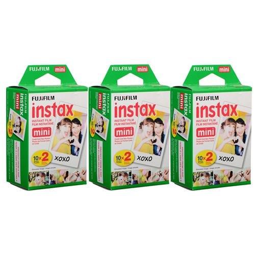 Fujifilm Instax Mini Instant Film (3 Twin Packs, 60 Total Pictures)
