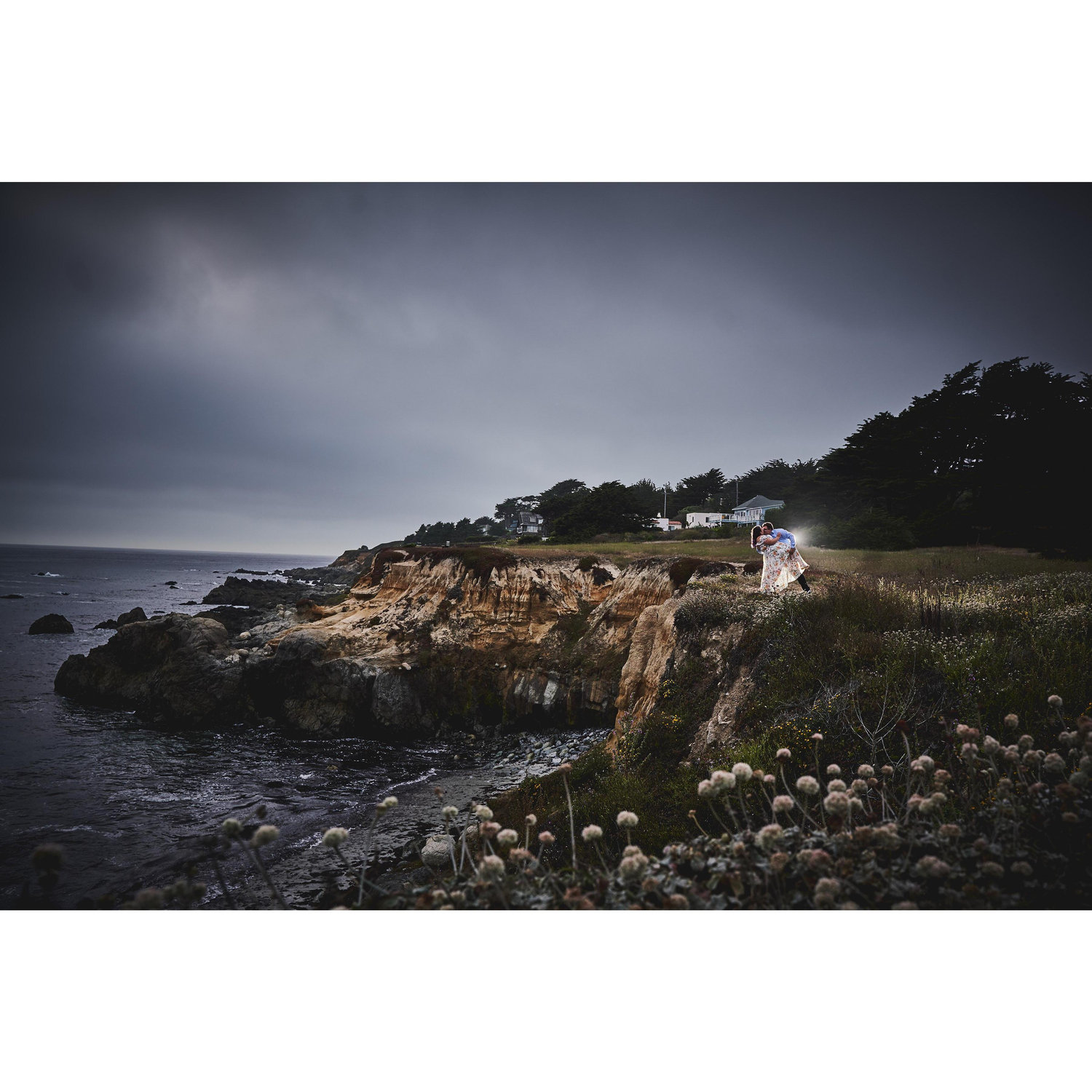 Photo taken by Avery Wong, our wonderful wedding photographer!   
This is one of Becca's favorite photo, even if it was too close to the edge for her!