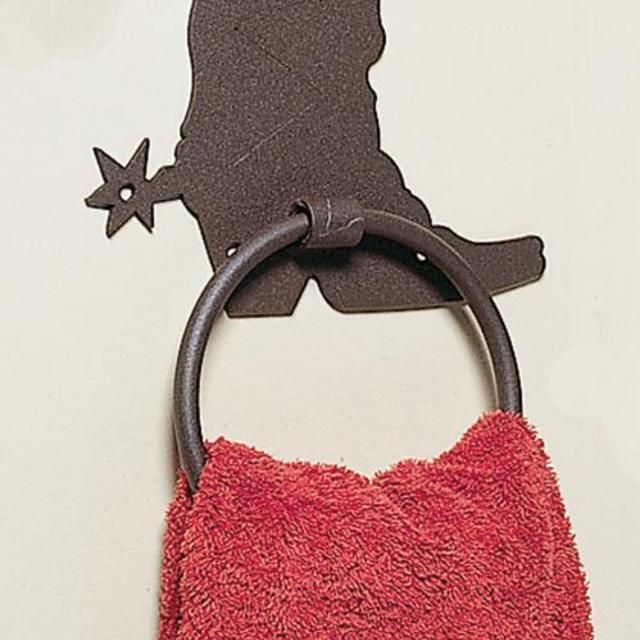Metal Boot Towel Ring