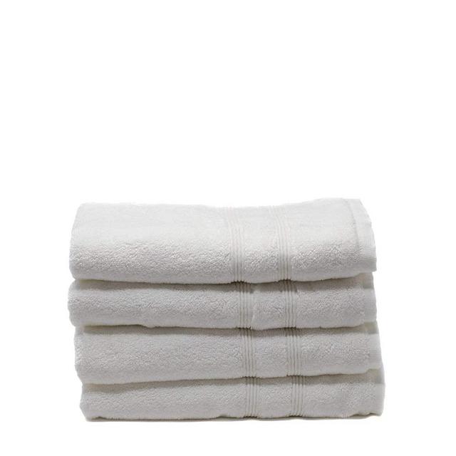 Mosobam 700 GSM Hotel Luxury Bamboo Viscose-Cotton, Bath Towels 30X58,  White, Se