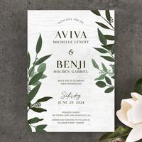 Summerlin Classic | Light Wood | Zola Wedding Invitations