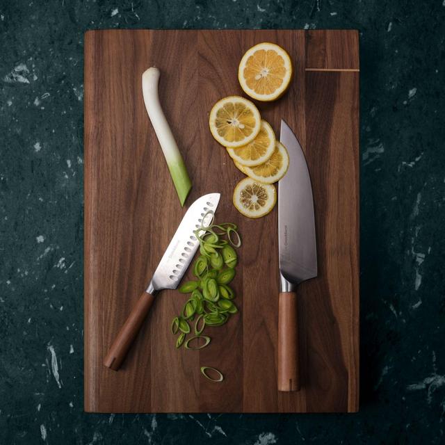Timbre Walnut Cutting Board with Beech Wood Inlay by Daniel Humm