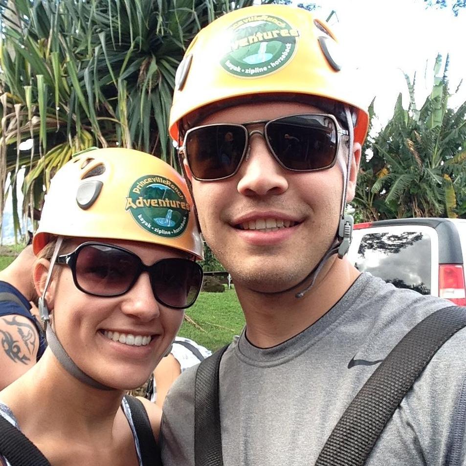 Zip lining Hawaii 2014