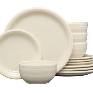 Linen - Bistro Coupe 12-Piece Dinnerware Set, Service for 4