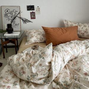 Cottage Floral Bedding Set / Orange Floral