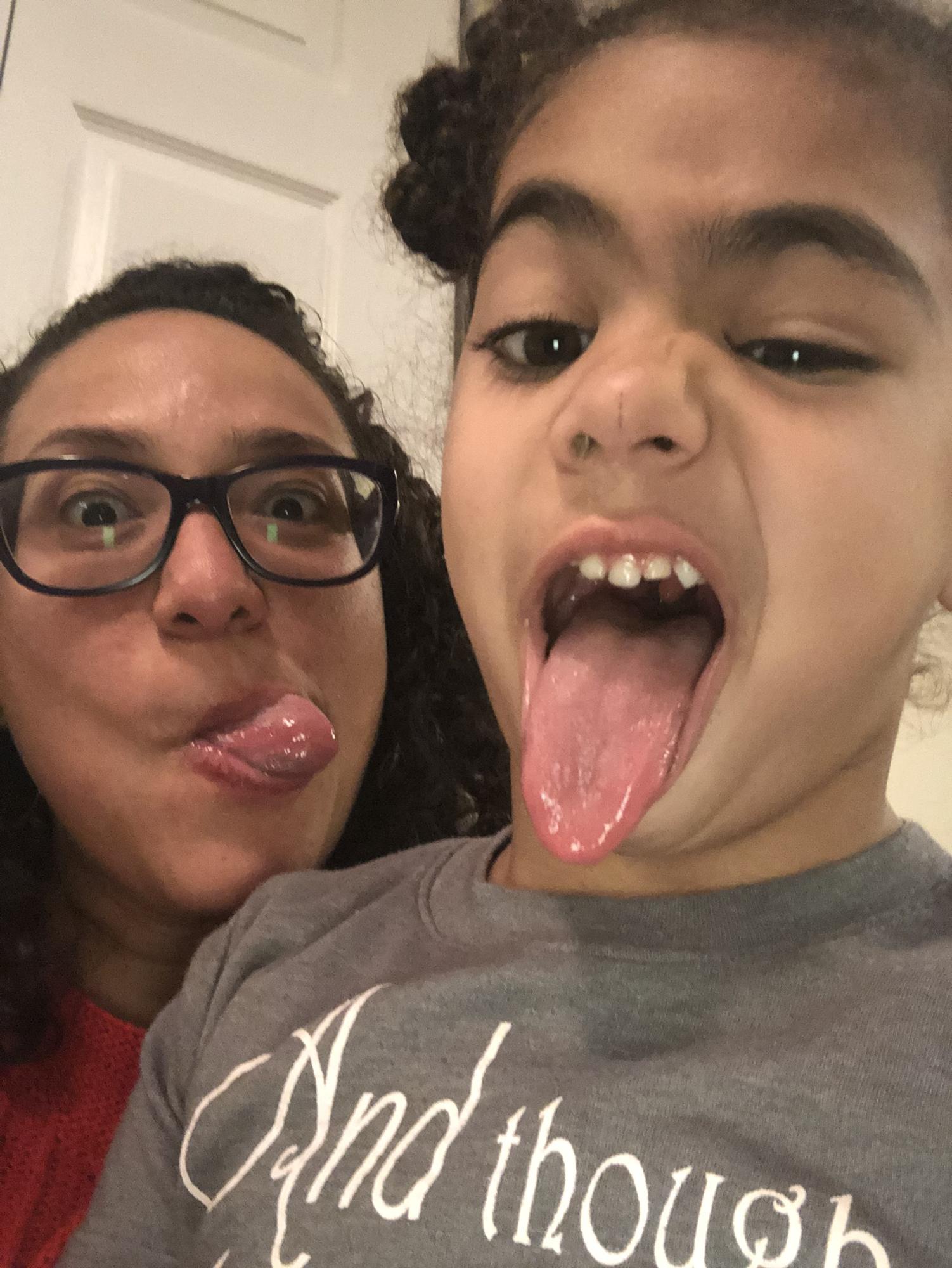 Gianna being silly with Aunty Sheila! lol