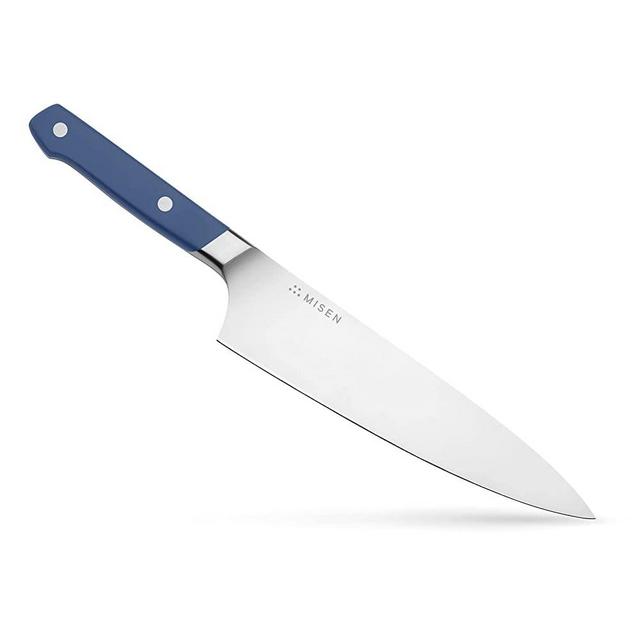 Misen Chef Knife - 8 Inch Professional Kitchen Knife - High Carbon Steel Ultra Sharp Chef's Knife, Blue