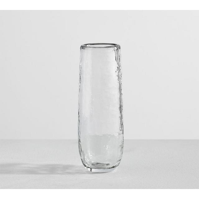 Hammered Stemless Champagne Flutes, Set of 4 - Clear