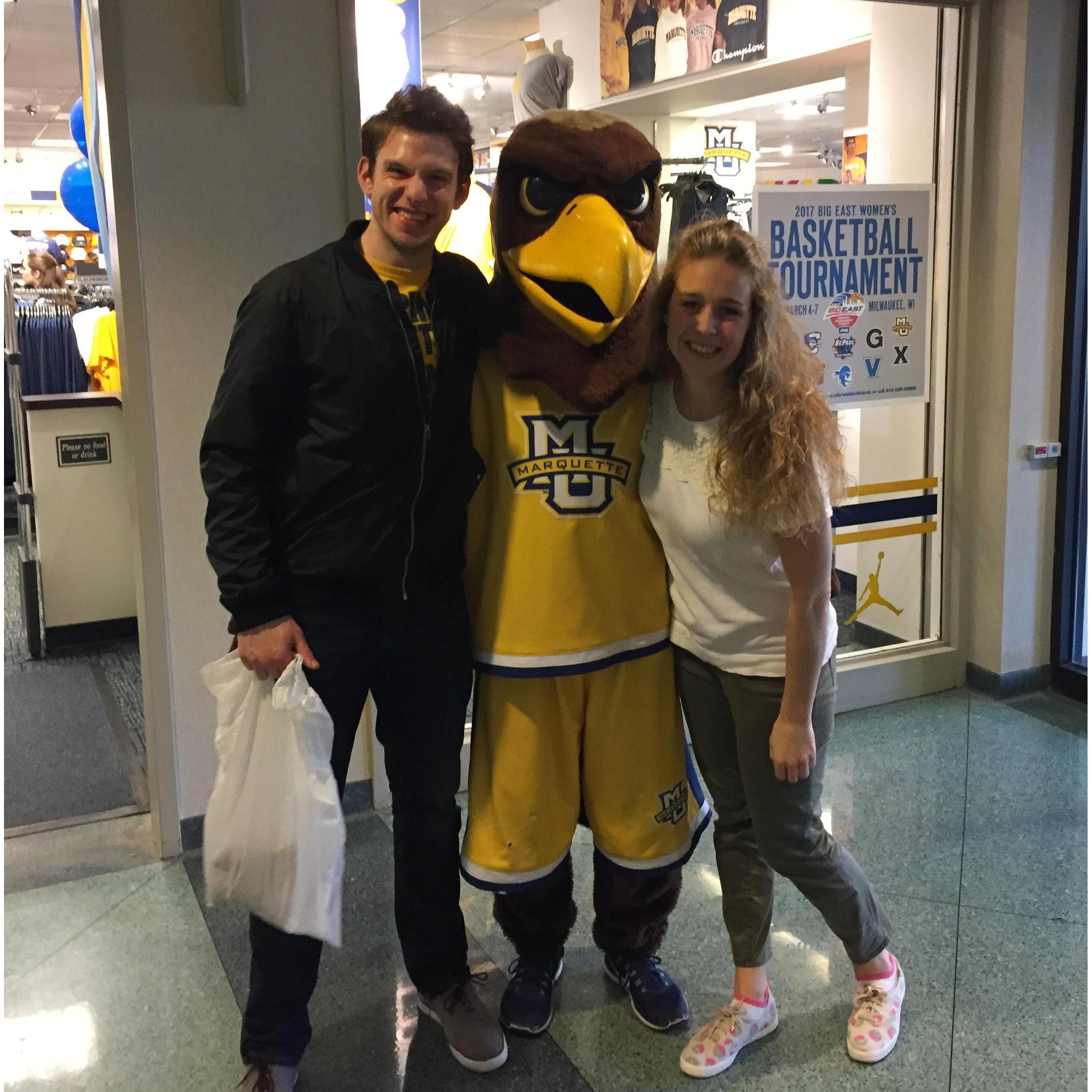 Our first overnight trip to visit Chris's alma mater, Marquette!