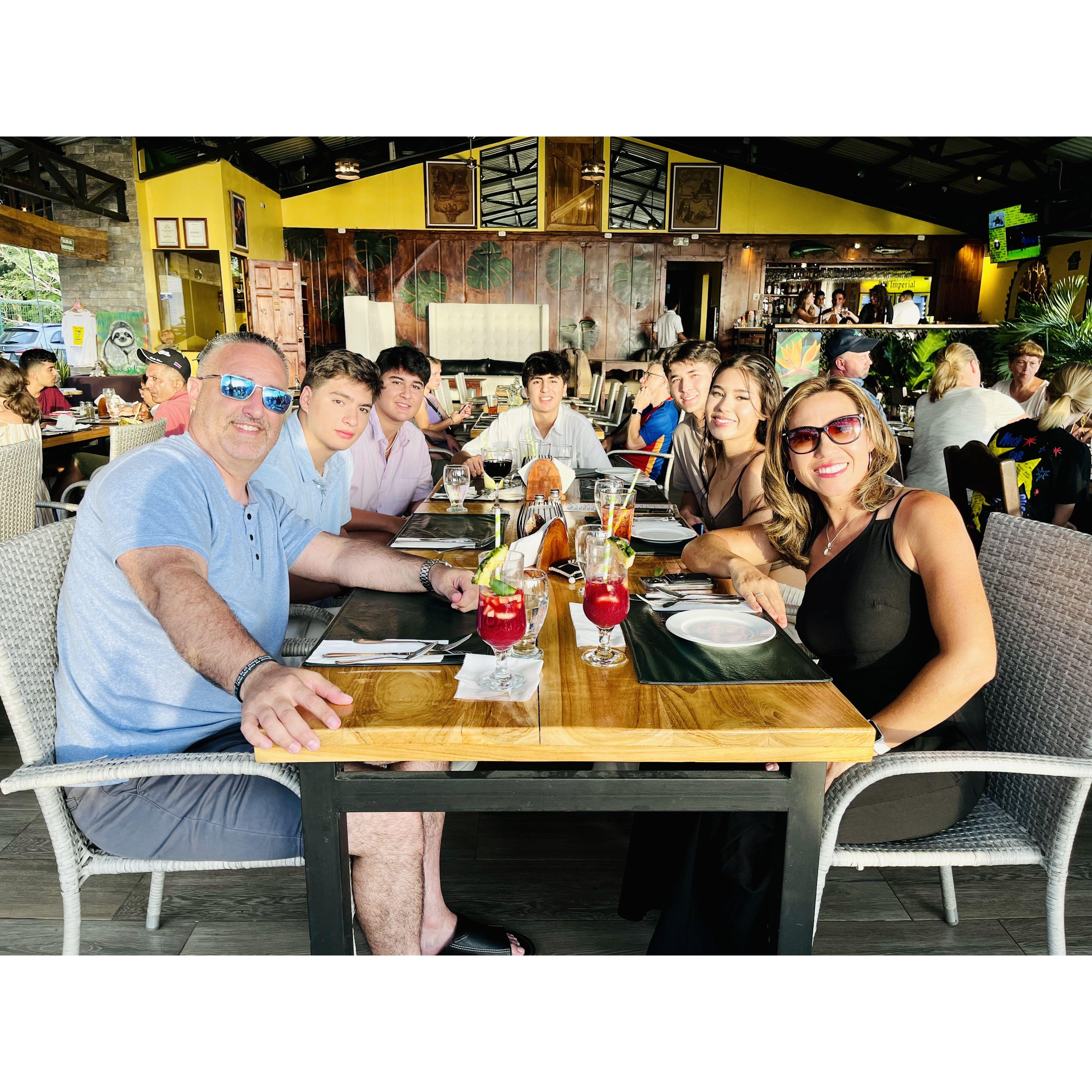 Our Blended Family enjoying Costa Rica together.