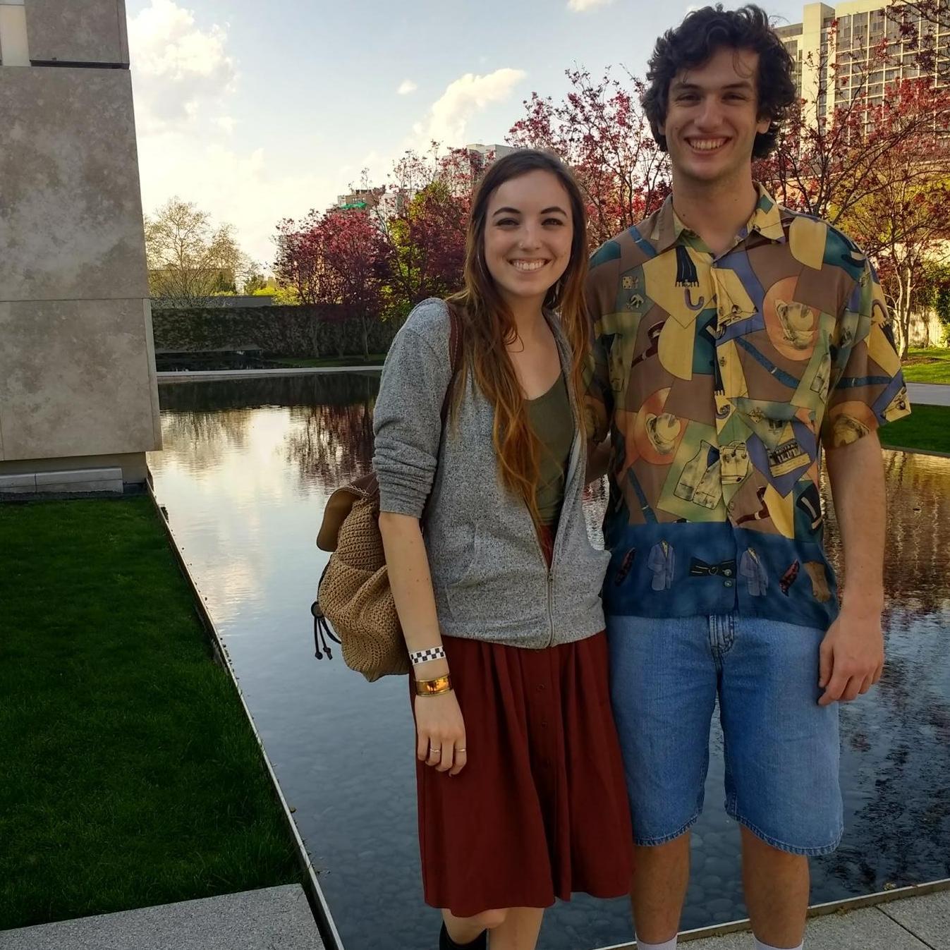 Our first trip to Philly together. Taken outside the Barnes Museum.