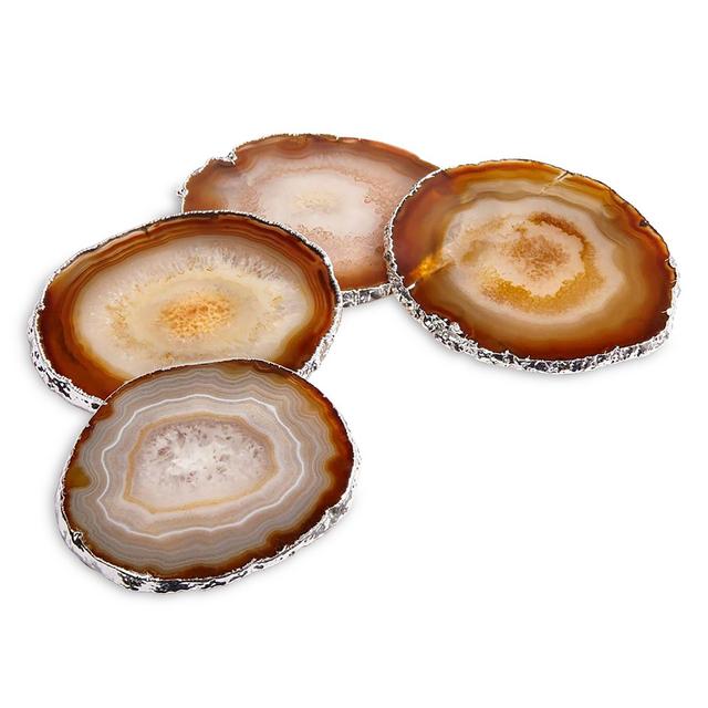ANNA new york Lumino Gemstone Coasters, Set of 4