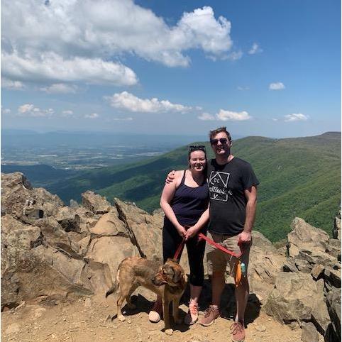 Hiking in Shenandoah in May 2021.