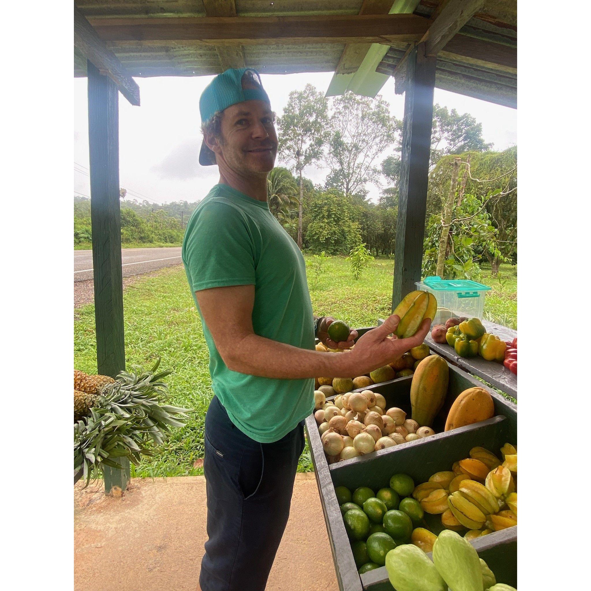 We bought a bunch of exotic fruits, and it ended up being only $3!!!!
